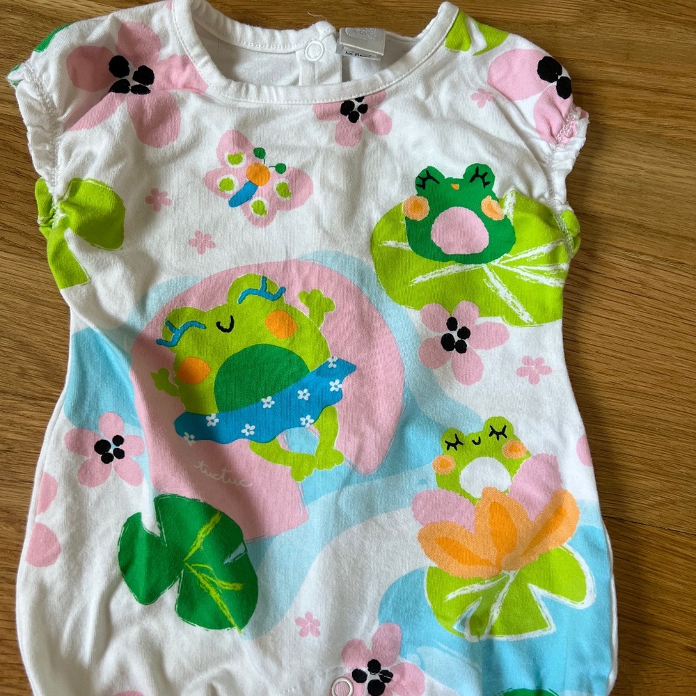 Baby romper happy frogs